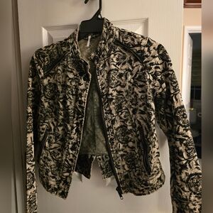Free People "Follow The Flock" Moto Style Jacket